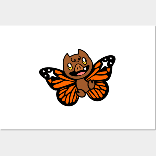 Brown ButterBat Posters and Art